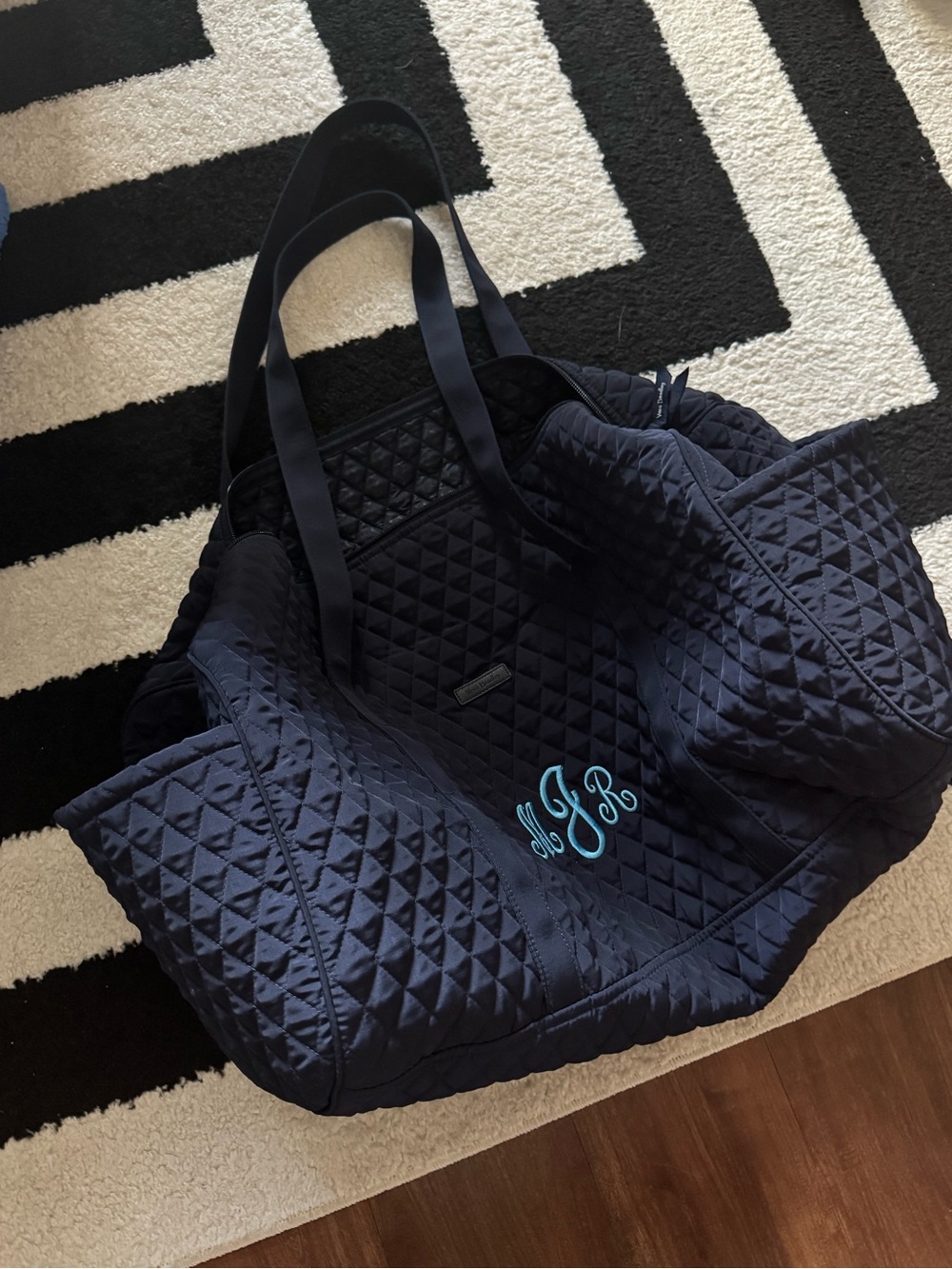 Extra large Vera Bradley Duffle with Monogram